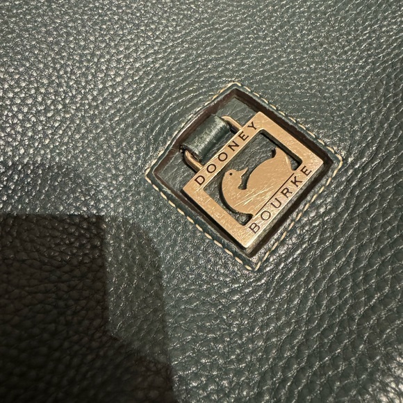 Dooney & Bourke Vintage Rare Pebble Grain Leather Large Hobo Hunter Sac West - Picture 13 of 15